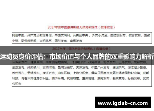 运动员身价评估：市场价值与个人品牌的双重影响力解析